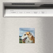 Borzoi Kunstgeschenke Magnet (In Situ (Geschirrspüler))