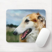 Borzoi Kunstgeschenke Mousepad (Mit Mouse)