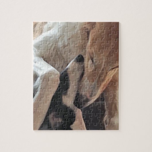 Borzoi-Liebe Puzzle (Vertikal)