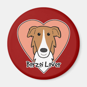 Borzoi-Liebhaber Magnet