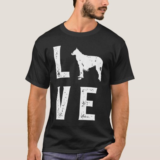 Borzoi Love 1 T-Shirt (Vorderseite)