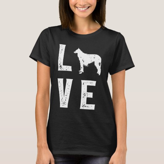 Borzoi Love 1 T-Shirt (Vorderseite)