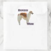 Borzoi Mama 4 - Aufkleber (Tasche)