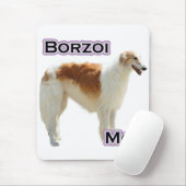 Borzoi-Mama 4 Mousepad (Mit Mouse)