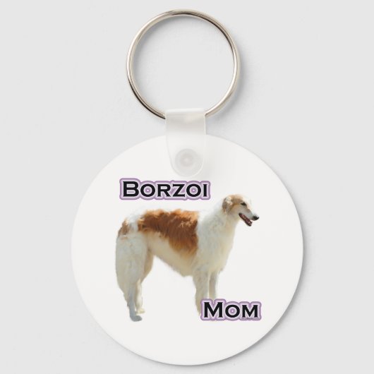 Borzoi Mama 4 - Schlüsselanhänger (Vorderseite)