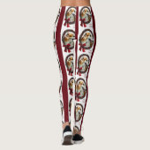 Borzoi Merry Christmas Leggings (Rückseite)