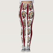 Borzoi Merry Christmas Leggings (Vorderseite)