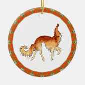 Borzoi-Ornament Keramik Ornament (Vorne)