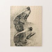 Borzoi Pair Puzzle (Vertikal)