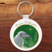 Borzoi Peace Schlüsselanhänger (Vorderseite)