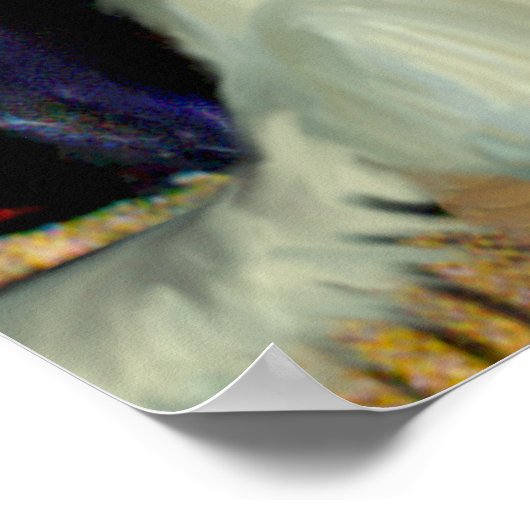 Borzoi - Pfeifenmutter Poster (Ecke)