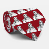 Borzoi-Porträt-Krawatte Krawatte (Gerollt)