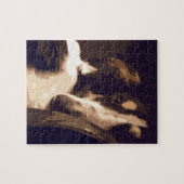 Borzoi-Porträt Puzzle (Horizontal)