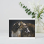 Borzoi Postkarte (Stehend Vorderseite)