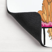 Borzoi-Prinzen Red und Gold Mousepad (Ecke)