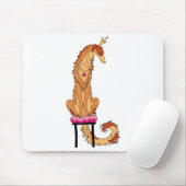 Borzoi-Prinzen Red und Gold Mousepad (Mit Mouse)