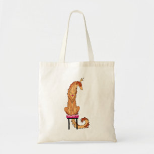 Borzoi Prinzessin Rot und Gold Tragetasche