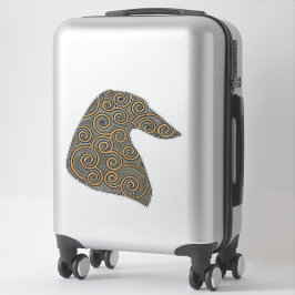 Borzoi Profil Die Ausschneiden Vinyl Sticker