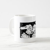 Borzoi Ringer Aesthetic Power Trio Kaffeetasse (Vorderseite Links)