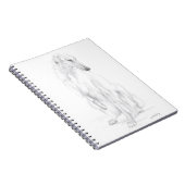 Borzoi Russian Wolfhound Dog Art Notebook Notizblock (Rechte Seite)