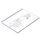 Borzoi Russian Wolfhound Dog Art Notebook Notizblock (Linke Seite)