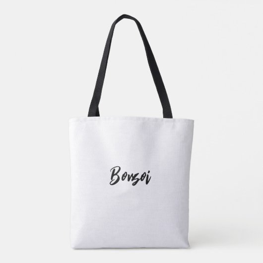 Borzoi Russian Wolfhound Dog Art Tote Tasche (Rückseite)