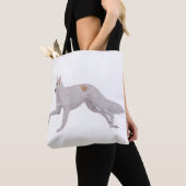 Borzoi Russian Wolfhound Dog Art Tote Tasche (Von Nahem)