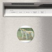 Borzoi (Russischer Wolfhound) Magnet (In Situ (Geschirrspüler))