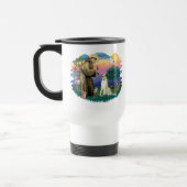 Borzoi (Russischer Wolfhound) Reisebecher (Links)