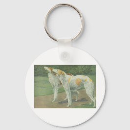 Borzoi (Russischer Wolfhound) Schlüsselanhänger
