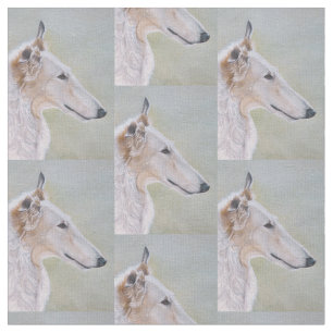 Borzoi Russisches Wolfhound Profil Hunde Kunststof Stoff