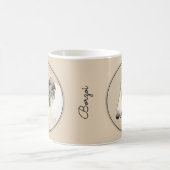 Borzoi (Silber Brindle) Malerei Original Dog Art Kaffeetasse (Mittel)