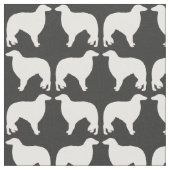 Borzoi-Silhouette-Muster Stoff (Nahaufnahme)