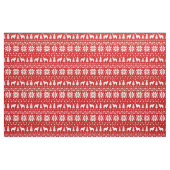 Borzoi-Silhouette-Weihnachtsmuster-Rot Stoff (Fat Quarter (45,7 x 55,9 cm))