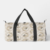 Borzoi Silver Brindle Malerei Wolfhound Dog Art Duffle Bag (Vorderseite)