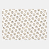 Borzoi Silver Brindle Malerei Wolfhound Dog Art Geschenkpapier Set (Vorderseite 2)