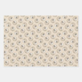 Borzoi Silver Brindle Malerei Wolfhound Dog Art Geschenkpapier Set (Vorderseite)