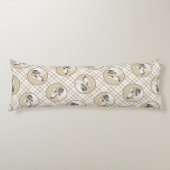 Borzoi Silver Brindle Malerei Wolfhound Dog Art Seitenschläferkissen (Vorderseite)