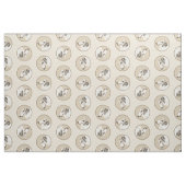 Borzoi Silver Brindle Malerei Wolfhound Dog Art Stoff (Fat Quarter (45,7 x 55,9 cm))