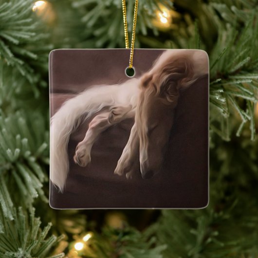 Borzoi Slumber Weihnachtsschmuck (Baum)
