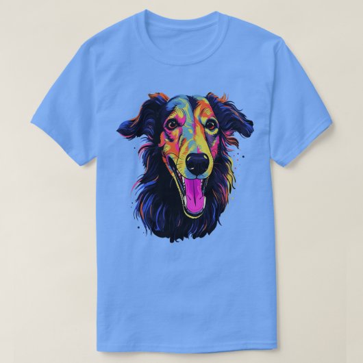 Borzoi Smiling T-Shirt (Design vorne)