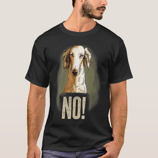 Borzoi Stubborn Borzoi Dog Jagd Sighthound Owne T-Shirt (Vorderseite)