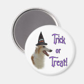 Borzoi Trick Magnet (Vorderseite/Rückseite)