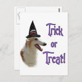 Borzoi Trick Postkarte (Vorne/Hinten)
