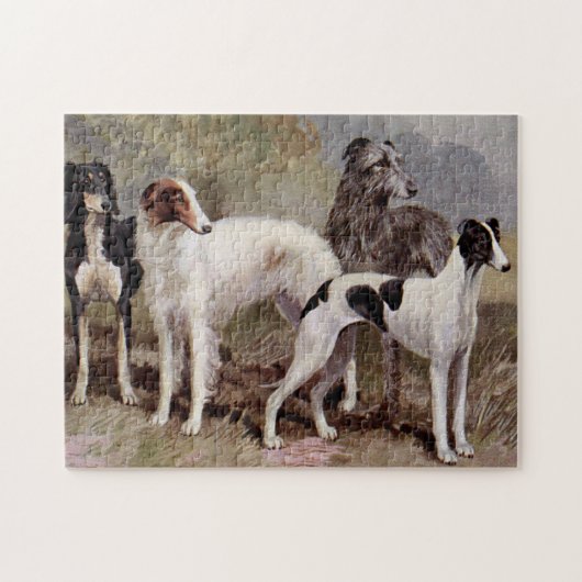 Borzoi und Sighthound Puzzle (Horizontal)