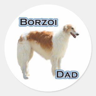 Borzoi Vater 4 - Aufkleber