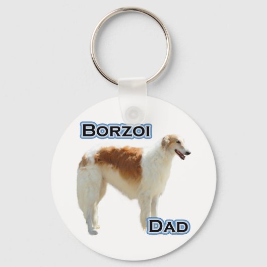 Borzoi Vater 4 - Schlüsselanhänger (Vorderseite)