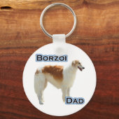 Borzoi Vater 4 - Schlüsselanhänger (Vorderseite)