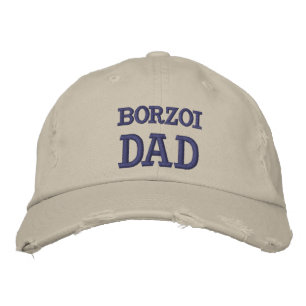 Borzoi-Vater bestickte Mütze Baseballkappe
