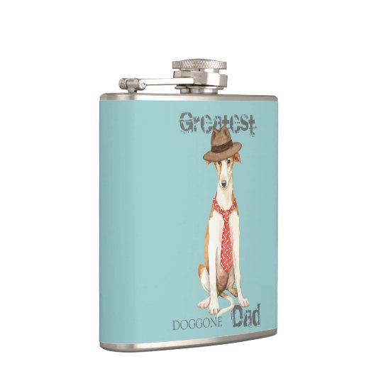 Borzoi-Vater Flachmann (Rechts)